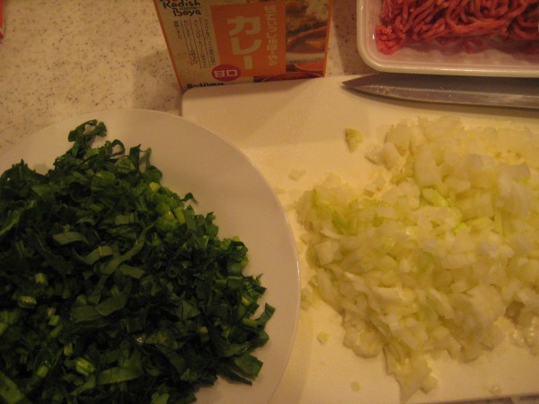 野菜を切ります。